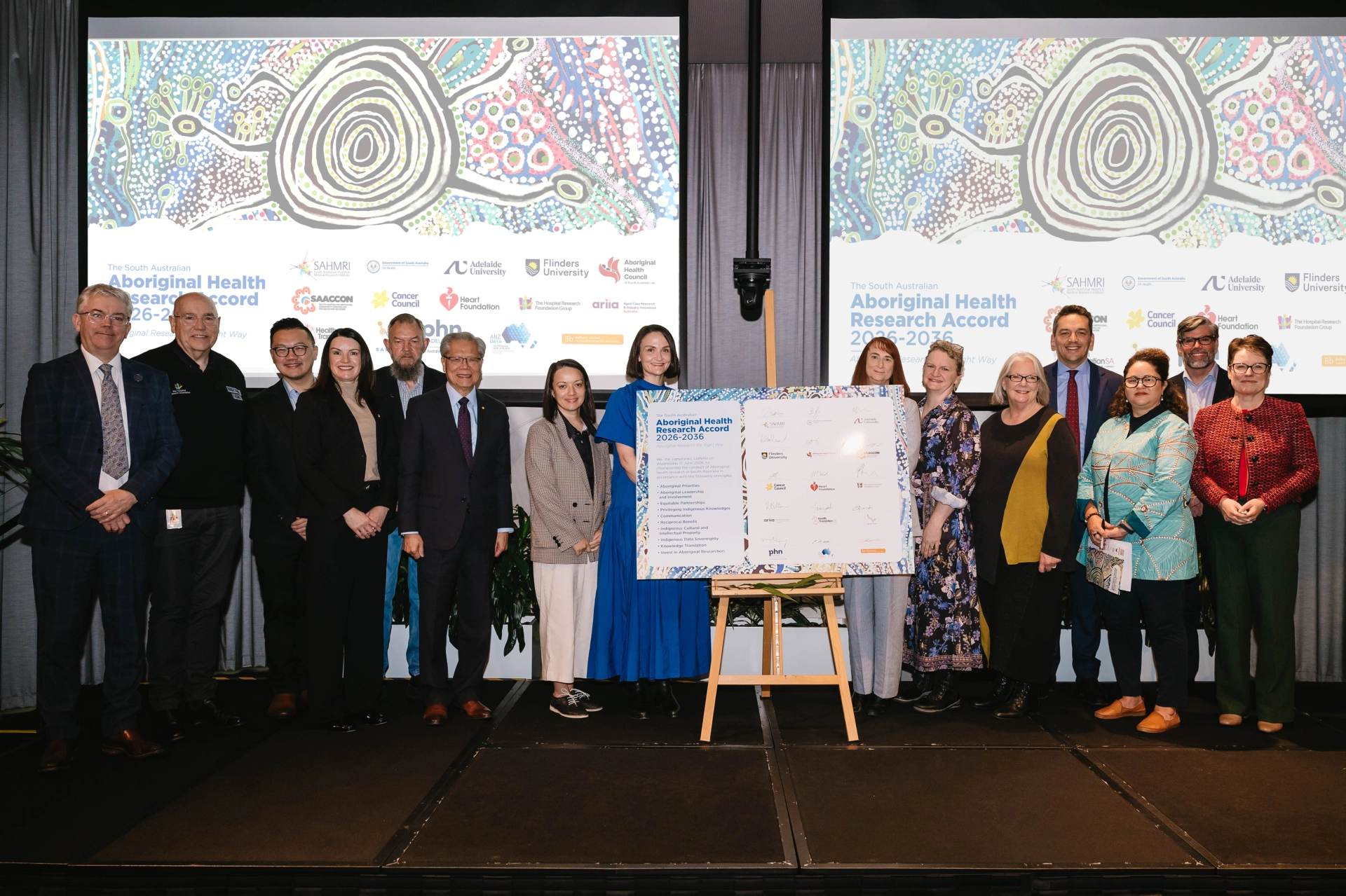State and sector leaders sign refreshed Accord for the future of Aboriginal health research