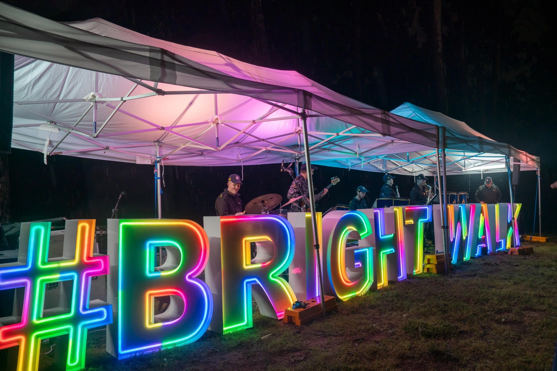 BRIGHT Walk shines on wintry night